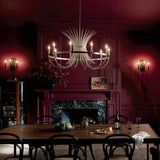 Kichler Baile 9-Light Brushed Nickel Farmhouse Chandelier
