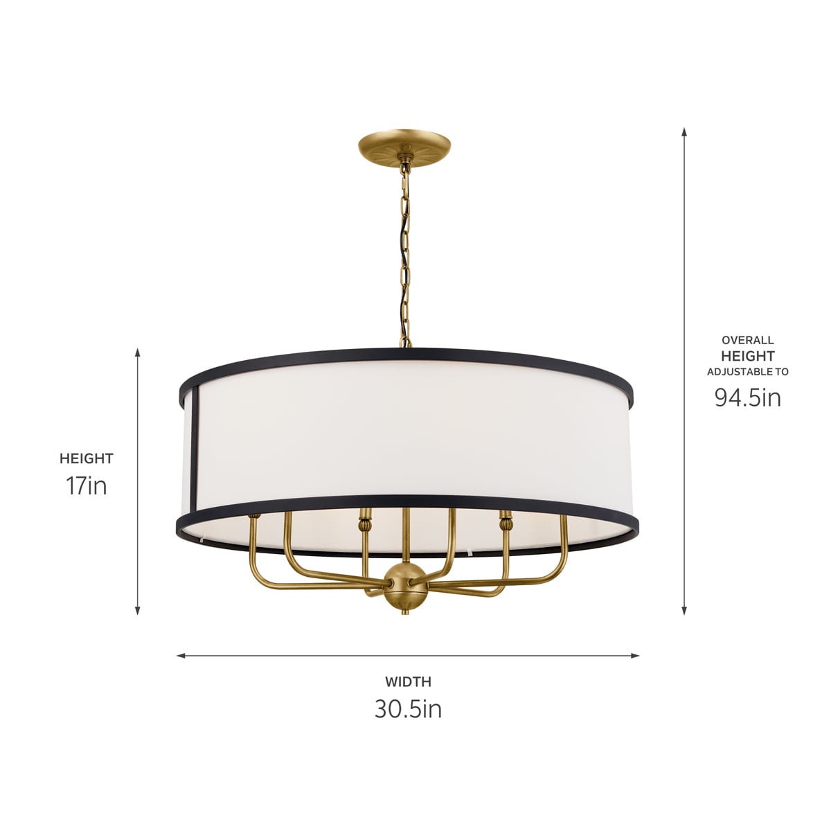 Kichler Heddle 6-Light Farmhouse Chandelier