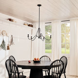 Kichler Freesia 5-Light Black Farmhouse Chandelier