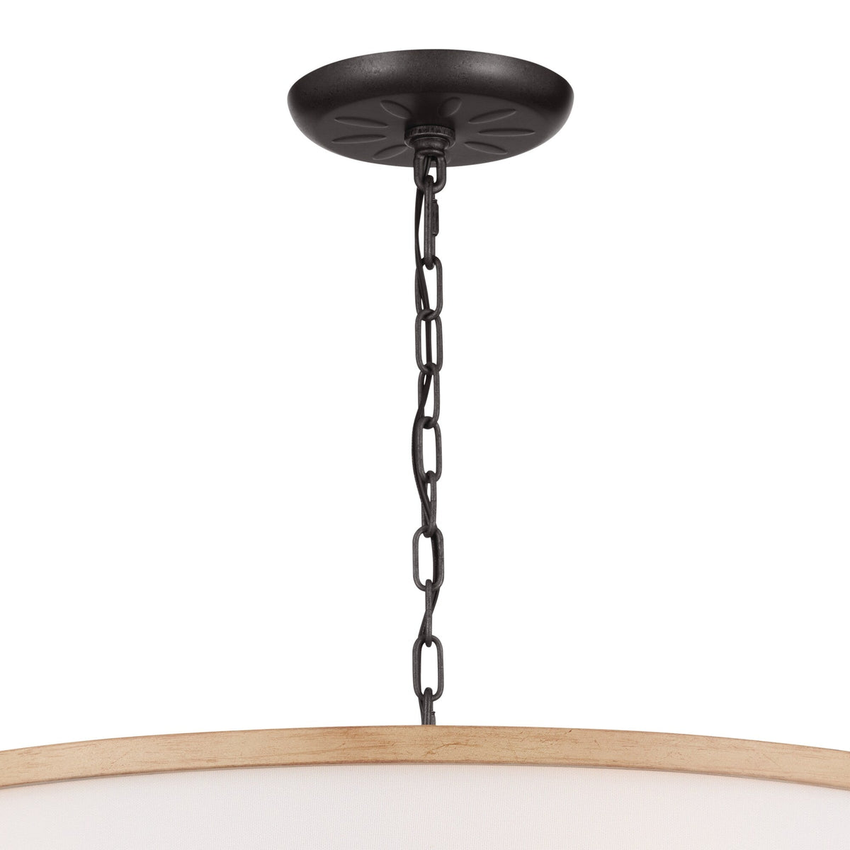 Kichler Heddle 6-Light Gray Farmhouse Chandelier