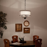 Kichler Heddle 3-Light Gray Farmhouse Chandelier