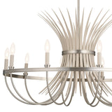Kichler Baile 9-Light Brushed Nickel Farmhouse Chandelier