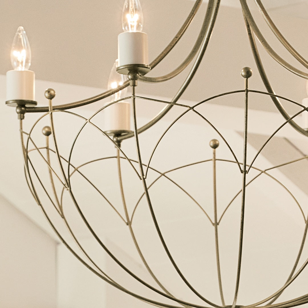 Kichler Topiary 6-Light Bronze Farmhouse Chandelier