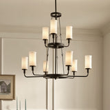 Kichler Vetivene 9-Light Black Farmhouse Chandelier