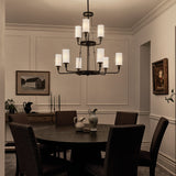 Kichler Vetivene 9-Light Black Farmhouse Chandelier