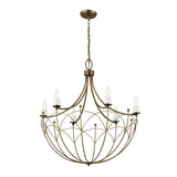 Kichler Topiary 6-Light Bronze Farmhouse Chandelier