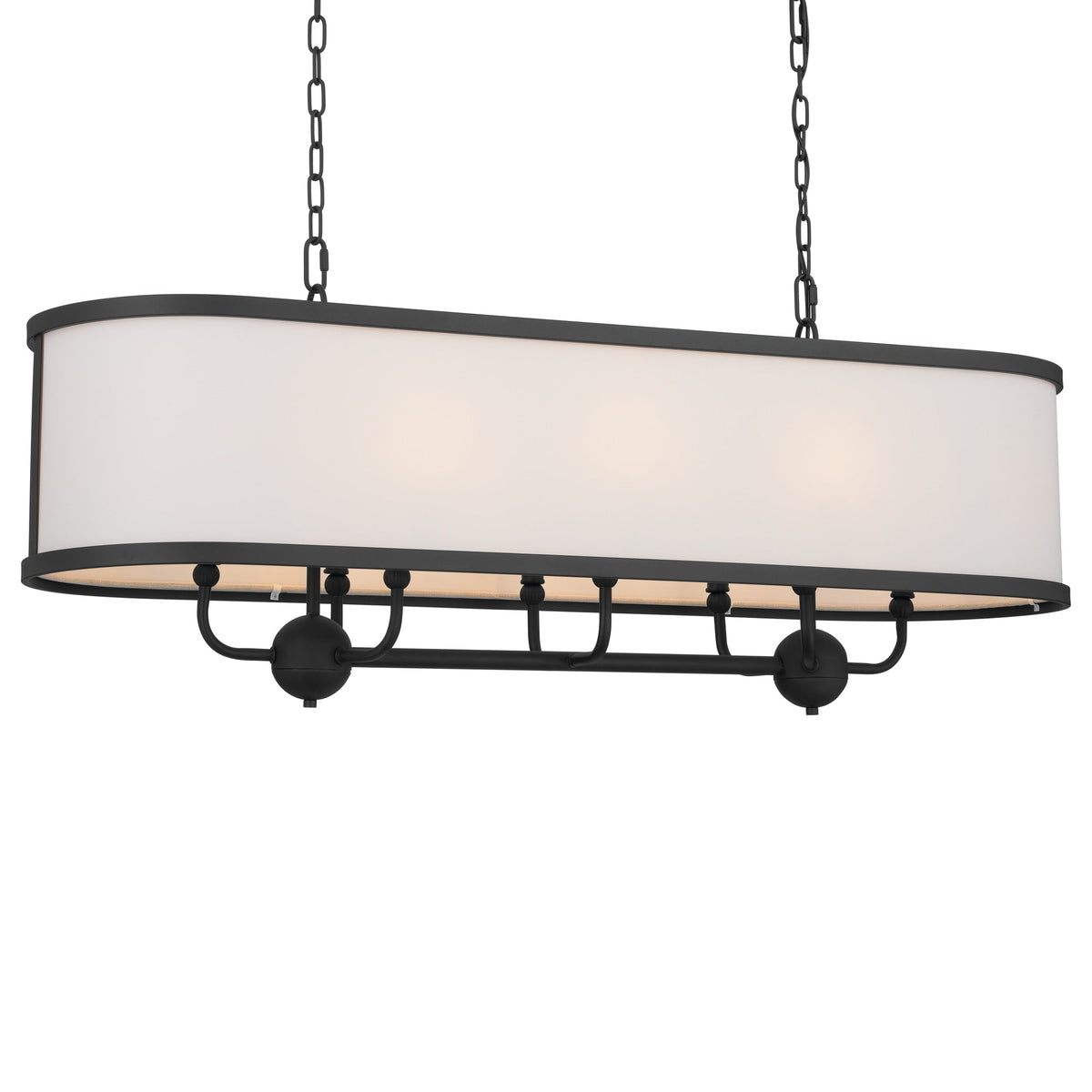 Kichler Heddle 8-Light Black Farmhouse Chandelier