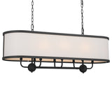Kichler Heddle 8-Light Black Farmhouse Chandelier