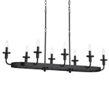 Kichler Vetivene 8-Light Black Farmhouse Chandelier