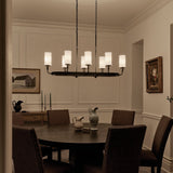 Kichler Vetivene 8-Light Black Farmhouse Chandelier