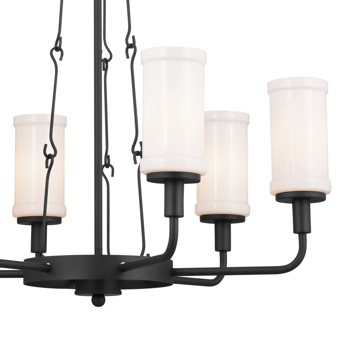 Kichler Vetivene 6-Light Black Farmhouse Chandelier