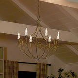 Kichler Topiary 6-Light Bronze Farmhouse Chandelier