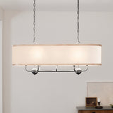 Kichler Heddle 8-Light Gray Farmhouse Chandelier
