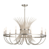 Kichler Baile 9-Light Brushed Nickel Farmhouse Chandelier