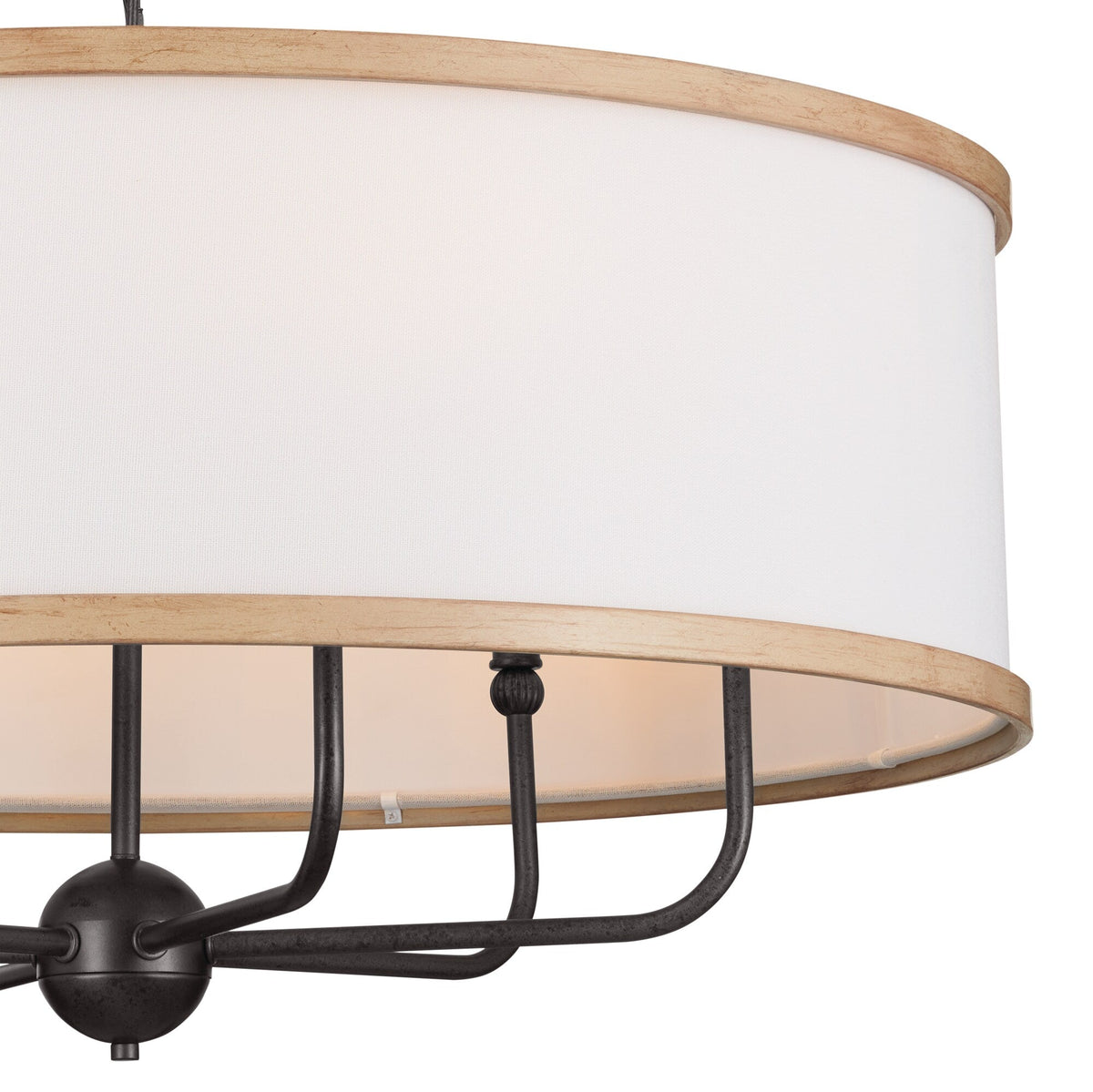 Kichler Heddle 6-Light Gray Farmhouse Chandelier