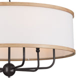 Kichler Heddle 6-Light Gray Farmhouse Chandelier