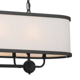 Kichler Heddle 8-Light Black Farmhouse Chandelier