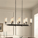 Kichler Vetivene 8-Light Black Farmhouse Chandelier