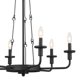 Kichler Vetivene 6-Light Black Farmhouse Chandelier