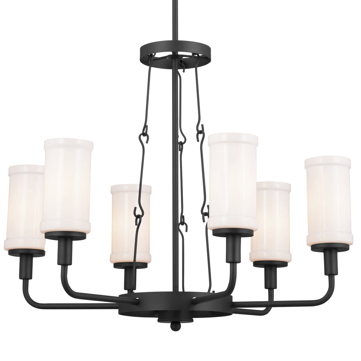 Kichler Vetivene 6-Light Black Farmhouse Chandelier