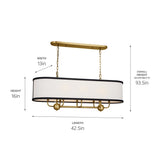 Kichler Heddle 8-Light Farmhouse Chandelier