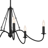 Kichler Freesia 5-Light Black Farmhouse Chandelier