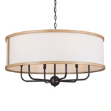 Kichler Heddle 6-Light Gray Farmhouse Chandelier