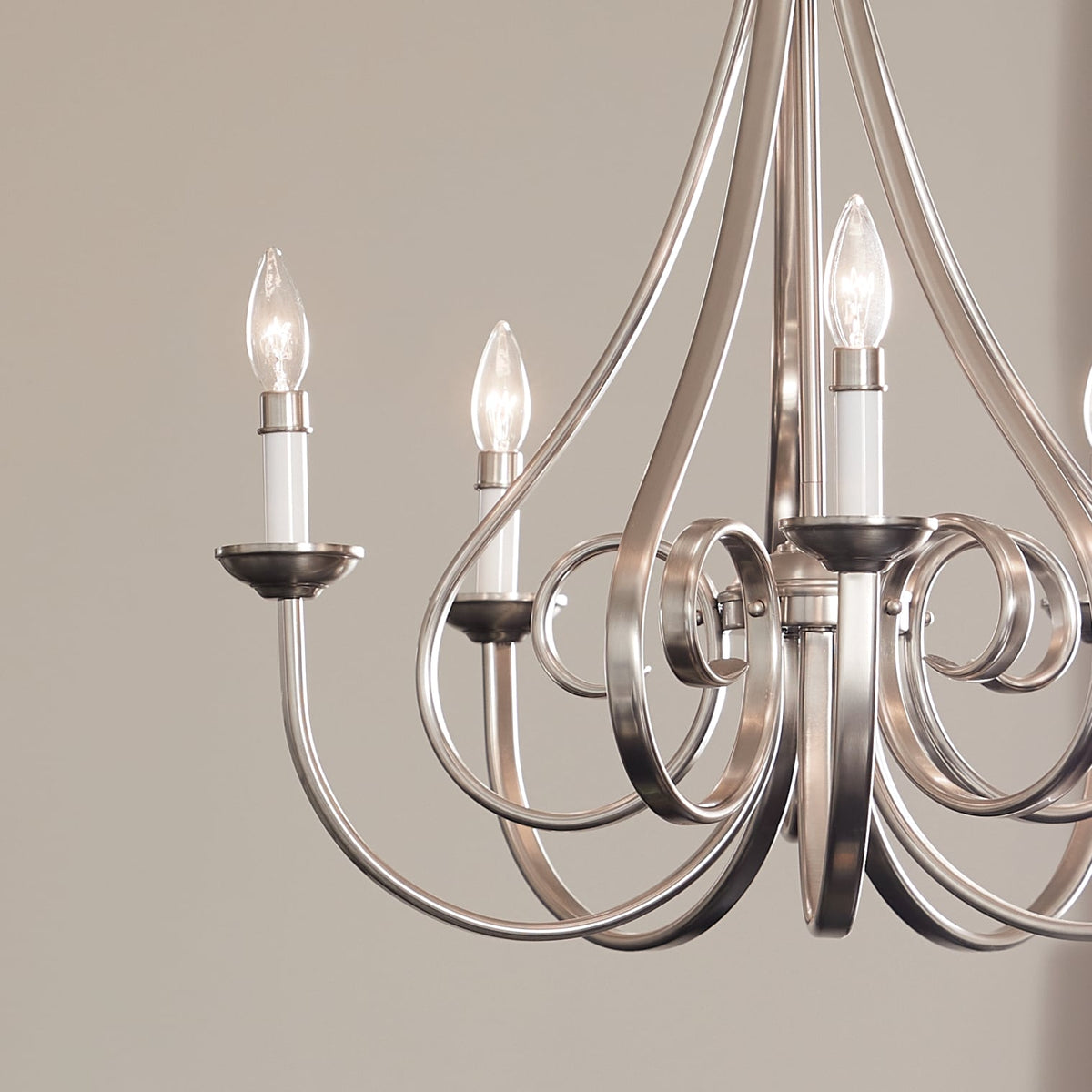 Kichler Dover 5-Light Brushed Nickel Traditional Chandelier