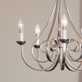 Kichler Dover 5-Light Brushed Nickel Traditional Chandelier