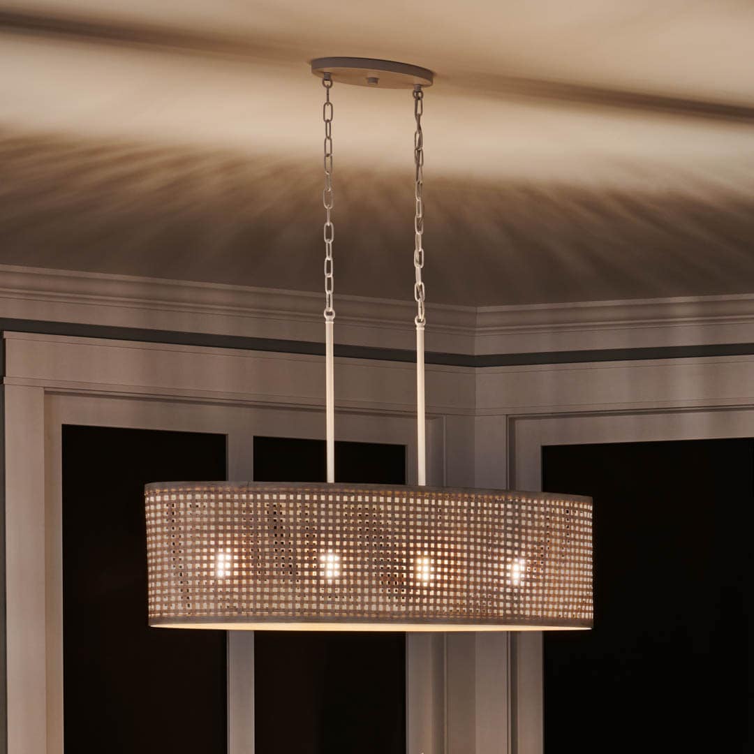 Kichler Sayulita 4-Light White Coastal Chandelier