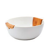 3PC White Porcelain Salad Set