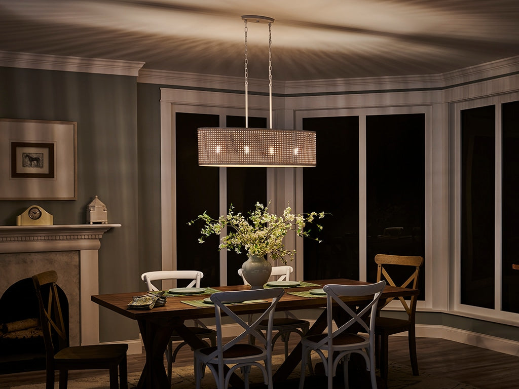 Kichler Sayulita 4-Light White Coastal Chandelier