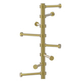 Allied Brass Satin Brass Freestanding Towel Rack, 60-in Height