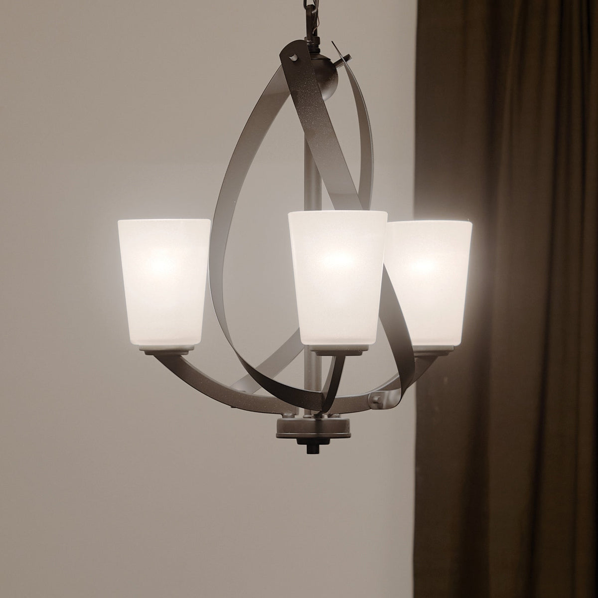Kichler Layla 3-Light Antique Bronze Modern/Contemporary Chandelier