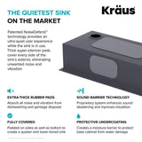 Kore Gunmetal 16-Gauge Stainless Steel PVD 33 in. Single Bowl Drop-In Workstation Kitchen Sink with Accessories