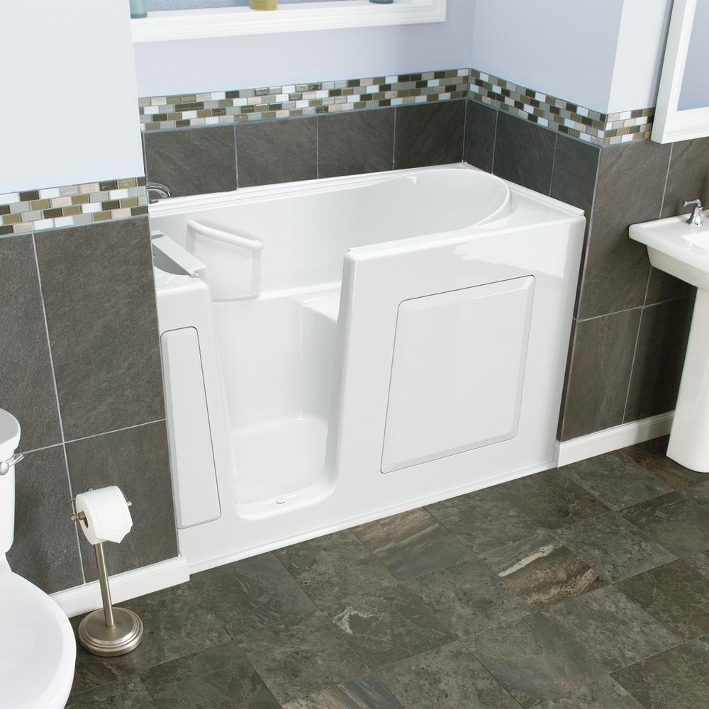 Value Series 60 in. Left Hand Walk-In Bathtub in White - Super Arbor