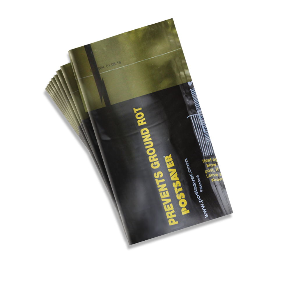 Postsaver Rot Protection Post Sleeve 4.5-in Black/Green Composite Post Sleeve For Wood Fence 10-Pack