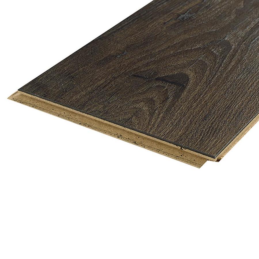 Pergo Portfolio + WetProtect Waterproof Rustic Smoked Chestnut 7.48-in W x 54.33-in L Embossed Wood Plank Laminate Flooring