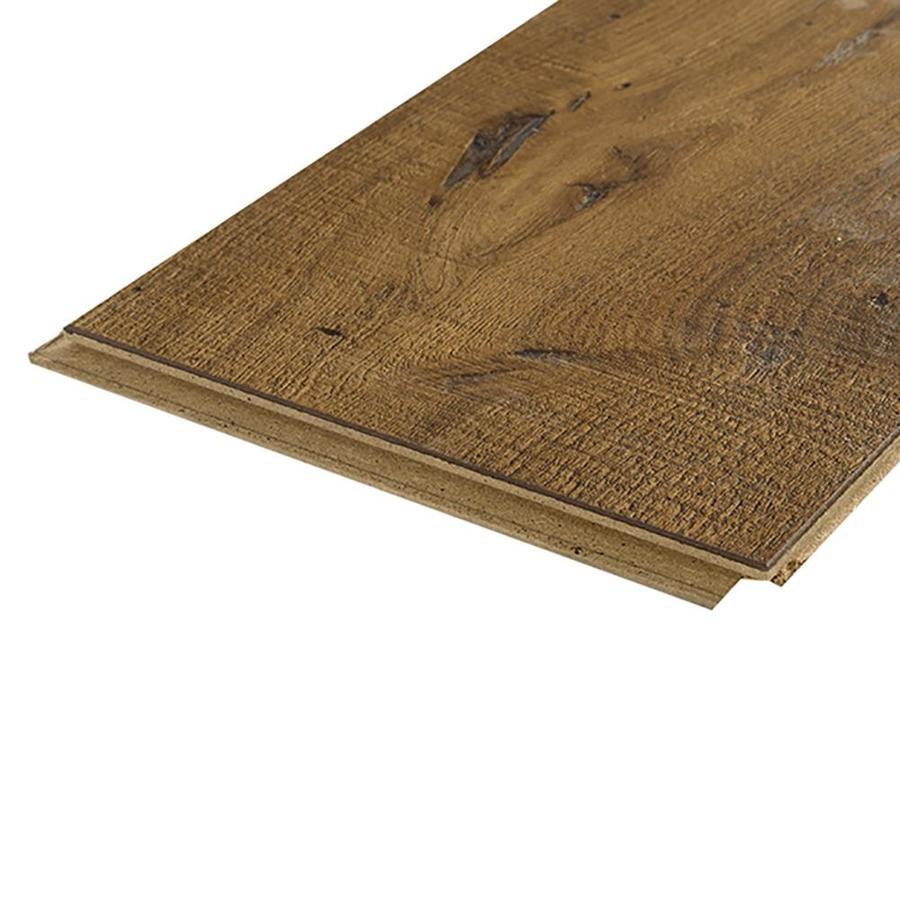 Pergo Portfolio + WetProtect Waterproof Rustic Amber Chestnut 7.48-in W x 54.33-in L Embossed Wood Plank Laminate Flooring