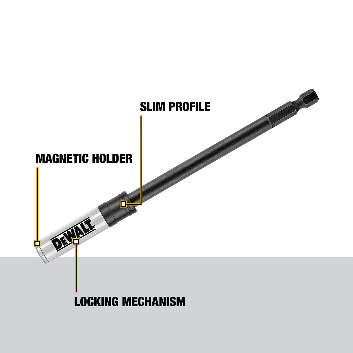 DEWALT IMPACT READY 6-in Magnetic Locking Impact Bit Holder, Individual
