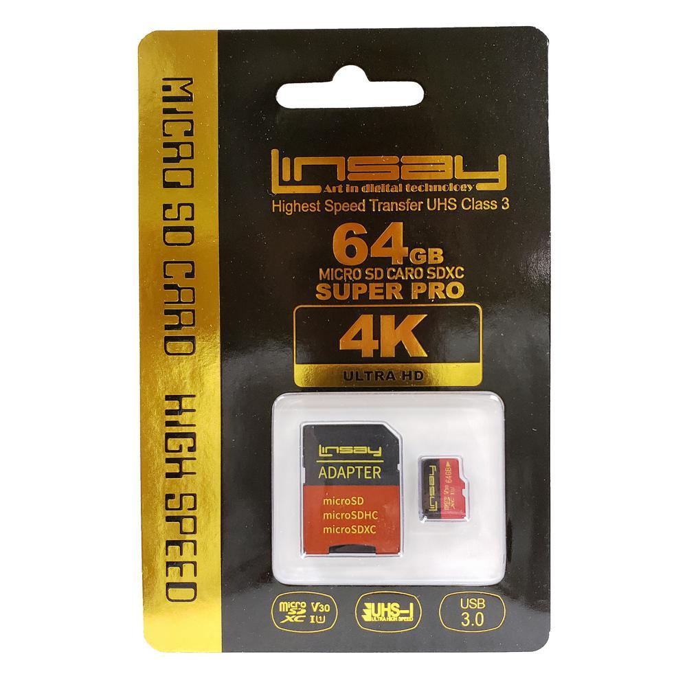High Speed Micro SD Card 64GB V30 4K ULTRA HD - Super Arbor