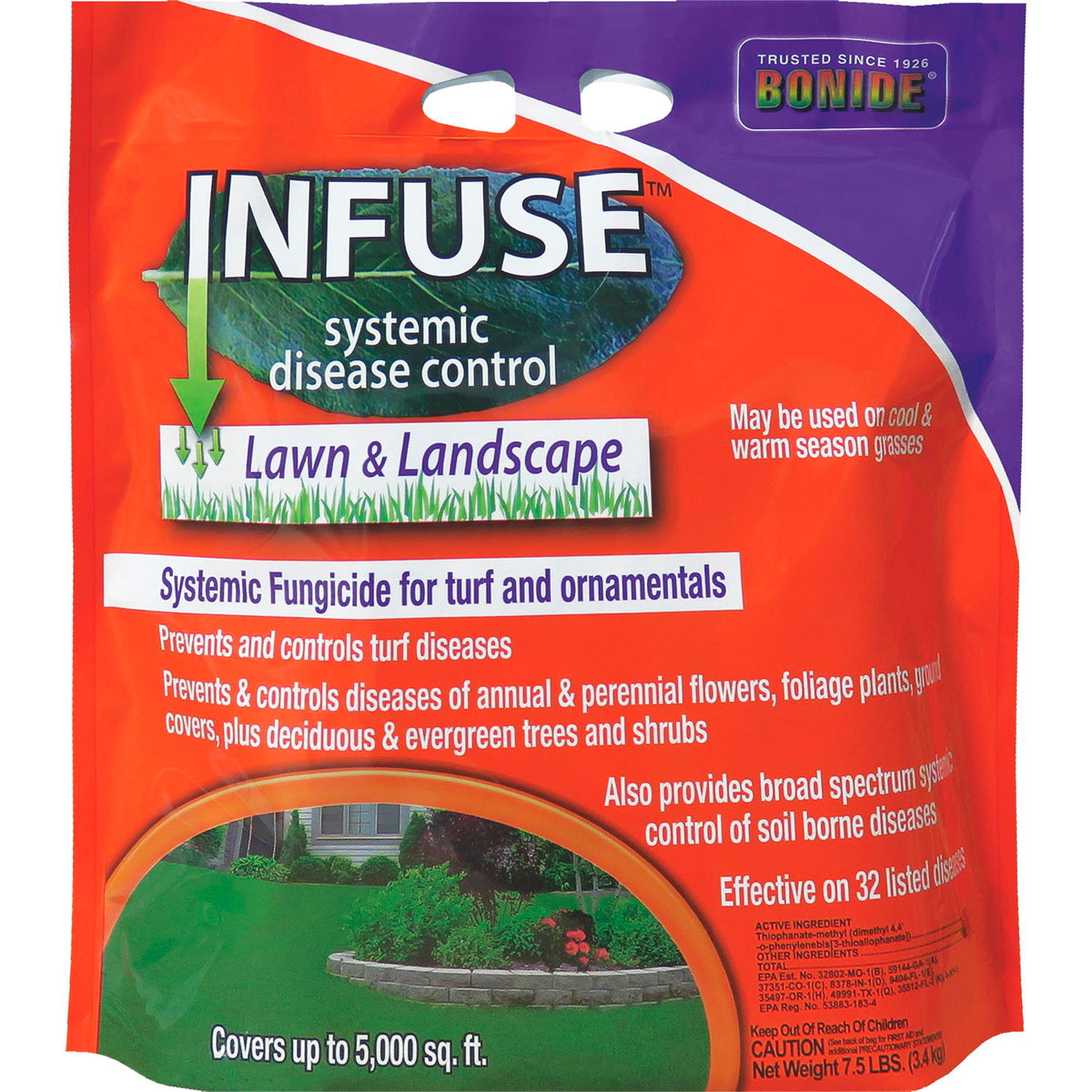 Bonide INFUSE Lawn & Landscape Systemic Disease Control Granules, 7.5 lb