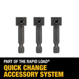 DEWALT 3-Piece Assorted High-Speed Steel Countersink Twist Drill Bit Set (Rapid Load)