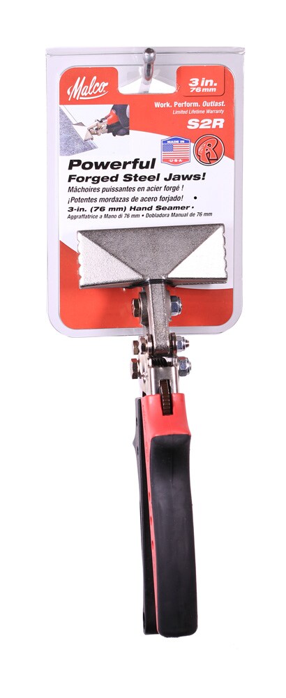 Malco Redline Seamer Flashing Folding Tool, 3-in Jaw Width (S2R)