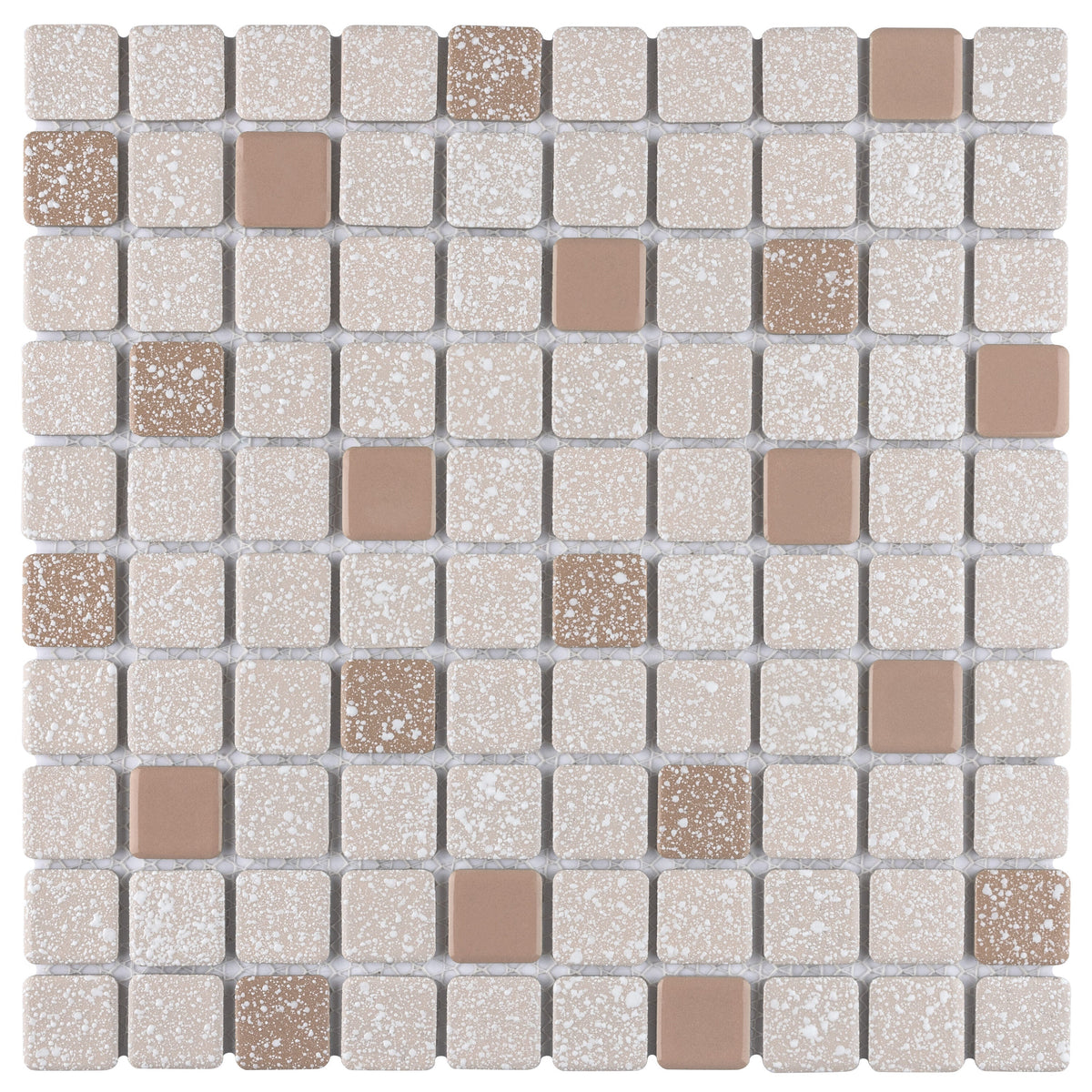 Affinity Tile Crystalline Square Beige 12-in x 12-in Multi-finish Porcelain Mosaic Floor and Wall Tile product image
