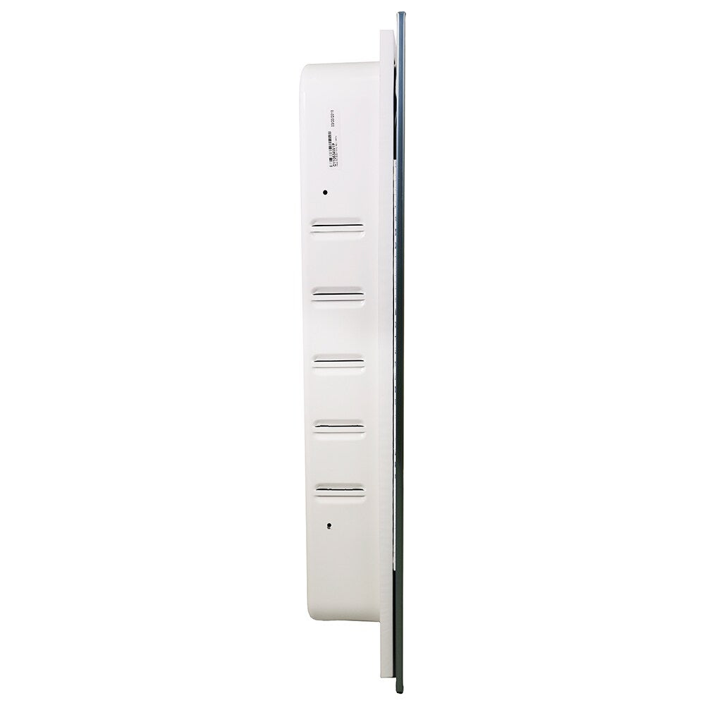 Jensen Styleline 16-in x 26-in Recessed Mount Stainless Steel Mirrored Medicine Cabinet