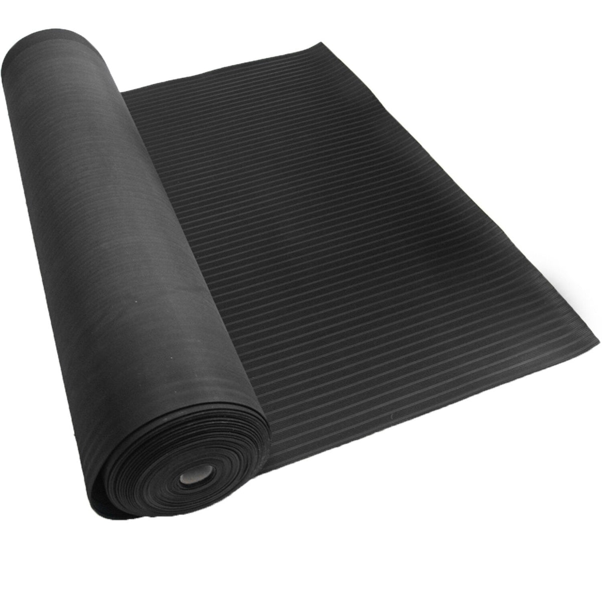 Rubber-Cal 48-in W x 180-in L x 0.125-in T Flooring Tape Rubber Gym Floor Roll (60-sq ft)