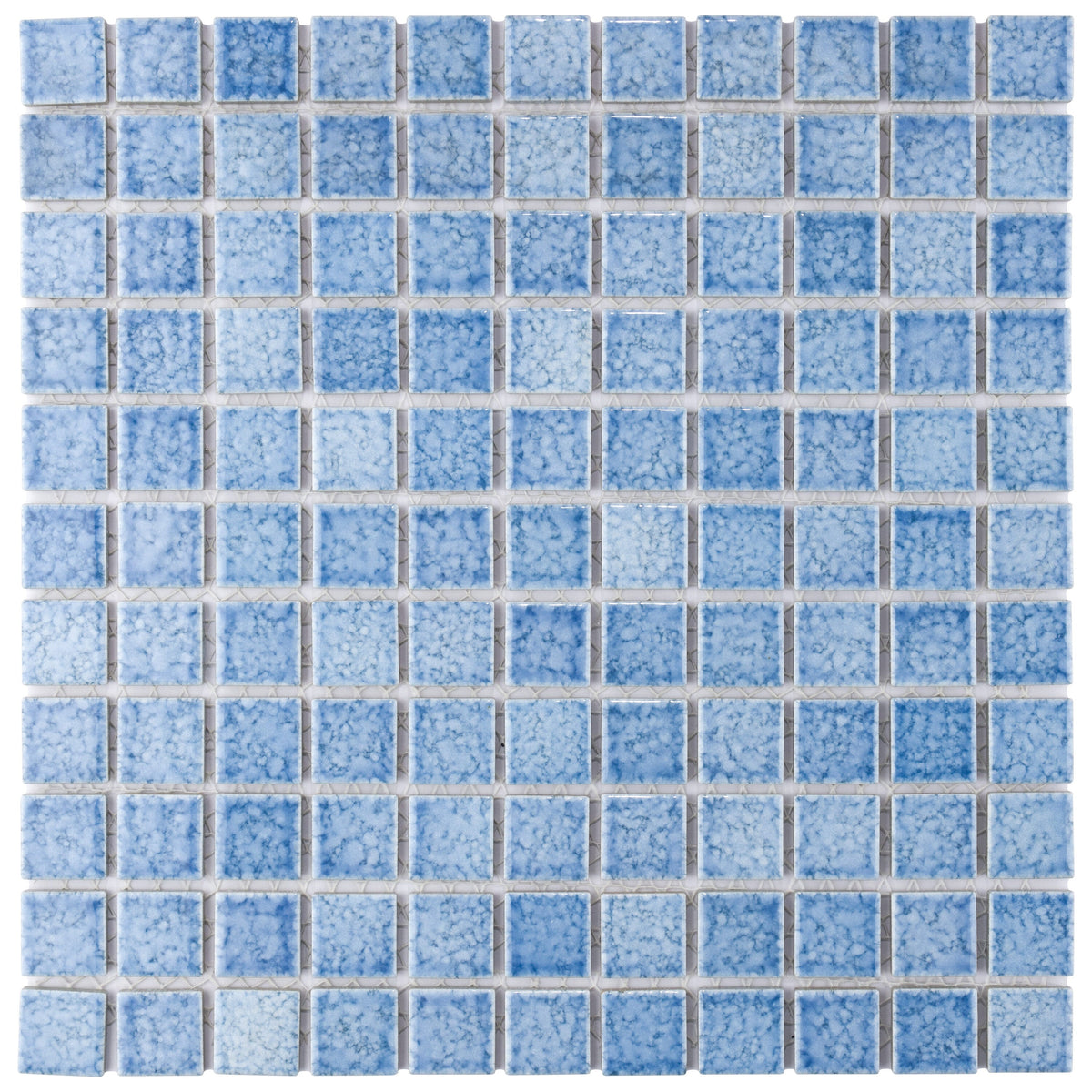 Affinity Tile Fountain Square Blue 12-in x 12-in Multi-finish Porcelain Mosaic Floor and Wall Tile product image