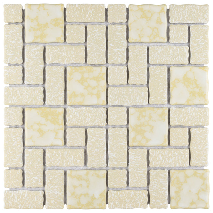 Affinity Tile Academy Gold 12-in x 12-in Multi-finish Porcelain Mosaic Floor and Wall Tile product image