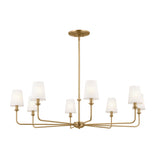 Kichler Pallas 8-Light Brushed Traditional Chandelier